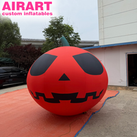 Produit phare de la saison : Décoration gonflable lumineuse d'Halloween, Grand Jack O'Lantern gonflable, Accessoire de décoration gonflable commerciale en forme de citrouille d'Halloween