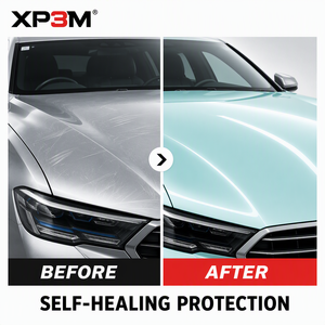 ฟิล์มใสกันรอยรถยนต์ XP3M Cold Crystal Light Blue OEM Gloss TPU สีฟ้าอ่อน ความหนา 7.5 มิล ซ่อมแซมตัวเองได้ ป้องกันรอยขีดข่วน ป้องกันสีเหลือง ติดตั้งแบบเปียก - Product Image 2