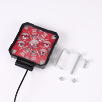Lampe de travail LED carrée en aluminium Yongyou RGB 100W, faisceau haut/bas, lampe auxiliaire pour voiture, camion, tout-terrain, ATV, UTV, bateau
