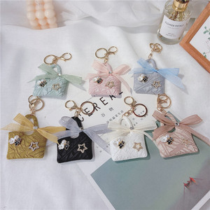Mini Bolso de Moda con Llavero, Lazo de Encaje, Colgante de Aleación de Cristal, Regalo para Mujer - Product Image 3
