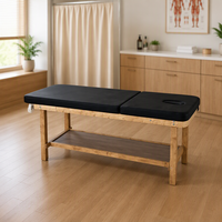 Table d'examen manuelle pour clinique, lit d'examen, mobilier médical en bois