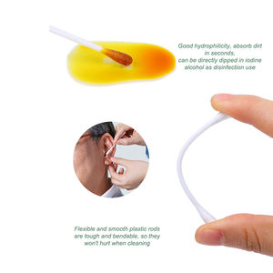 Fournisseurs d'écouvillons jetables Q Tips nettoyage des oreilles 300 pièces <span class=keywords><strong>coton</strong></span>-<span class=keywords><strong>tige</strong></span> <span class=keywords><strong>coton</strong></span>-<span class=keywords><strong>tige</strong></span> de couleur mélangée avec boîte ronde - Product Image 1