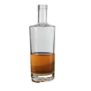 Daha fazla işlem ile alkol içeceği için 700ml votka tequila ruhu cam şişeler