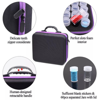 Nouveau produit : Boîte de rangement 120 compartiments pour peinture diamant, sac de rangement pour outils de nail art et maquillage, sac de rangement DIY pour peinture diamant 5D