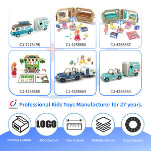 Maison de poupée miniature Chengji <span class=keywords><strong>pour</strong></span> enfants, jeu de simulation, bricolage, maison de poupée, dessin animé, voyage, plage, <span class=keywords><strong>camping</strong></span>-<span class=keywords><strong>car</strong></span>, jouets <span class=keywords><strong>pour</strong></span> enfants - Product Image 4