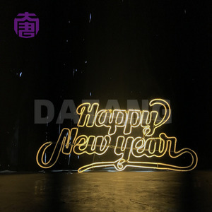 Design Factory Price Decoration Led 2d Character Motif <b>Light</b> For Outdoor Street - Product Image 2