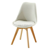 Chaise de salle à manger moderne pliable en bois massif avec design capitonné pour chambre, appartement, hôtel, hôpital, atelier, usage extérieur