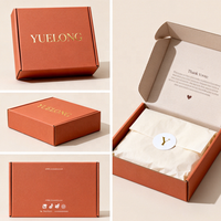 Boîte d'expédition personnalisée avec papier d'emballage, emballage cadeau pour vêtements, emballage cadeau haut de gamme en carton ondulé, boîte d'expédition pour vêtements, lingerie