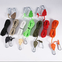 Cordon de tirage coupe-vent pour auvent extérieur avec poulie, cordon de levage réfléchissant fixe, cordon de suspension réglable
