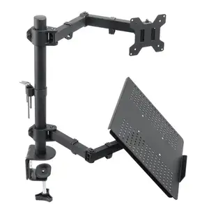 Supporto per Computer con braccio di supporto per doppio Monitor di vendita caldo supporto per Laptop flessibile pieghevole portatile supporto per Laptop