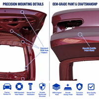 Pour BMW X4 G02 Coupé Hayon Arrière Couvercle de Coffre OEM 41007486250 Acier Remplacement OE Fixation Directe Sans Modification Alignement Parfait