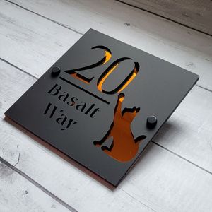 Letreros Personalizados con Número de Casa, Letrero con Logotipo de Casa de Perrito, Placas de Acrílico para Puerta de Negocio, Adecuado para Diversas Ocasiones - Product Image 4