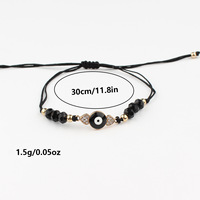 Bracelet ajustable fait main Resoul avec main de Hamsa et œil porte-bonheur, en perles et cordon rouge, amulette porte-bonheur, bijou d'amitié pour femme