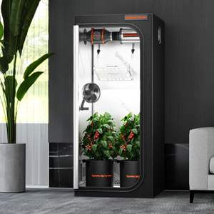 スパイダーファーマー2.3x2.3x5.2ft 70x 70x 160cm高反射1680D水耕植物室屋内栽培テント - Product Image 6