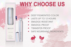 Delineador de labios orgánico vegano de etiqueta privada, tubos para manchas de labios, Color pigmentado profundo, dura hasta 12 horas, tinte de labios - Product Image 6