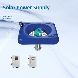 Bomba de aireación solar flotante de bajo ruido para estanques de peces, oxigenador solar para acuicultura, circulación de agua en granjas acuícolas - Product Image 2