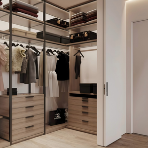 Nuevo Armario Abierto Ligero con Barra Independiente para Colgar Pantalones, Ideal para Casas de Alquiler y Áreas de Vestir Temporales - Product Image 4