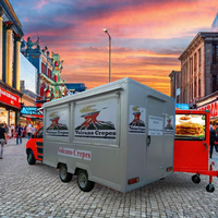 Camion de crêpes populaire pour la restauration rapide en plein air avec équipement de cuisine mobile