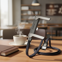 Nouveau design, vente chaude, câble USB de type C à type C de 65 W, 1,5 m, en nylon tressé, charge rapide, support de téléphone, câble USB de type C pour smartphone