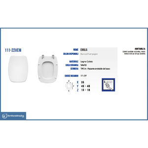 Vavid Emilia White Vase <b>Toilet</b> Seat Cover Quick Release Elongated Modern European Style PP Plastic Bathroom <b>Accessory</b> - Product Image 2