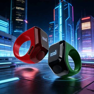 Nuevo Anillo Contador <span class=keywords><strong>con</strong></span> Pantalla OLED Transfronteriza y Recordatorio de Vibración por Tiempo, Contador Portátil Vestible BST03 - Product Image 6