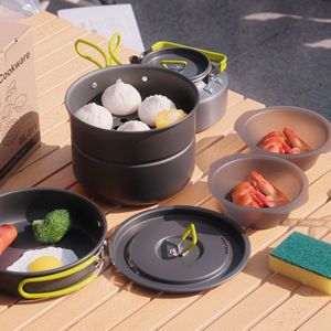 Juego de utensilios de cocina portátiles para exteriores, antiadherentes, de 3-4L, para pícnic y senderismo, GL-311 - Product Image 1
