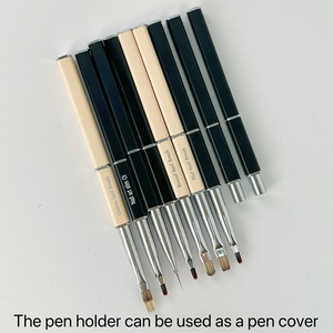 Professional Custom High-end Nail <b>Brush</b> Personal Brand Logo Metal Rod Nail <b>Brush</b> Wire Drawing Pen 9mm12mm15mm - Product Image 5