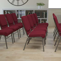 Fabricant Fournisseur Chaise d'église moderne en tissu rouge pour les réunions et conventions d'église Mobilier de théâtre en gros