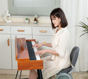 BD MUSIC 886Fデジタル<span class=keywords><strong>Midi</strong></span>コントローラーピアノキーボード88キー電子オルガン木製ハンマーアクション付き1000本トーンリズムUSB-C - Product Image 6