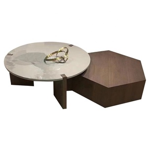 Sintered Stone <strong>Nesting</strong> Coffee <strong>Table</strong> Living Room Polygon Modern Luxury Center Tea Coffee <strong>Table</strong> - Product Image 3