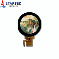 Layar sentuh bulat lingkaran 2.47 inci dengan antarmuka RGB layar LCD TFT resolusi 480*480