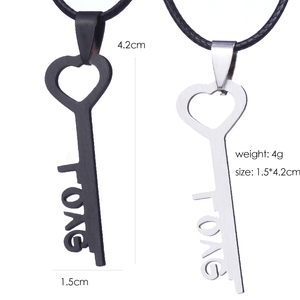 Collar con Colgante de Letra LOVE en Cadena de Cuerda Plateada de Acero Inoxidable Clásico de Moda ZRM, Joyería con Dije para Parejas - Product Image 4