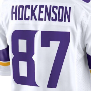 2025年ステッチアメリカンフットボールジャージー18ジャスティンジェファーソン9 J.J. マッカーシー87 T.J. ホッケンソン3アディソン2マティソン8カークカズンズ - Product Image 3