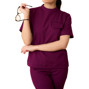 युहोंग फंक्शनल जेक्टल टॉप आराम फिट डॉक्टर काम पैंट स्लाइट टिकाऊ मेडिकल स्क्रैब वर्दी - Product Image 1