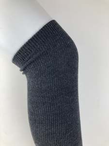 צמר מרינו מוצק מעל הברך גבוהה גרבי חותלות בנות נשים של ארוך חורף רגל מחממי - Product Image 3