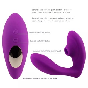 Vibrateur clitoridien à succion avec télécommande USB rechargeable, étanche, en silicone chaud, avec spermicide pour le vagin - Product Image 2