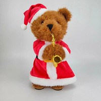 Poupée ours ornement électrique en peluche ours chanter danse Noël ours vacances fête décoration cadeau cadeau pour enfants