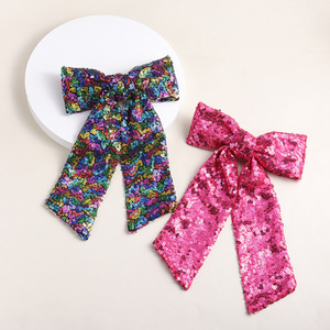 Gordon ริบบิ้นขนาดใหญ่ที่ผูกผมโบว์โบว์โบว์ริบบิ้นแวววาว<span class=keywords><strong>กิ๊บ</strong></span>ติดผมเด็กผู้หญิงอุปกรณ์เสริม<span class=keywords><strong>กิ๊บ</strong></span>โบว์ยังไม่มีคำวิจารณ์ - Product Image 2