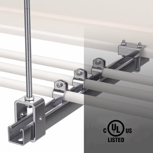 Profilé en C à fentes en acier galvanisé 10 pieds, calibre industriel, demi-fentes, pour charpente métallique, profilé en U, supports et raccords pour conduits - Product Image 4