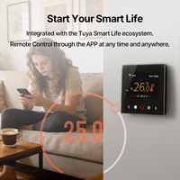 Termostato Inteligente Wifi para Ahorro de Energía, Controlador de Temperatura para Ventilador de Aire Acondicionado, Programable, Control Remoto por Aplicación, para Habitaciones Frías de Hotel