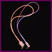 Longstargift Tropical Marvel Tali LED Multi-warna yang Dapat Disesuaikan Mode Berkedip/Stabil 50x2cm untuk Suasana Pesta Malam Festival