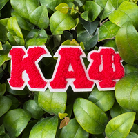 Patch en chenille personnalisé pour tous les groupes, lettres grecques, Alphabet grec, fraternité, sororité, patchs en chenille pour chapeau, vêtements