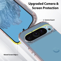 Étui de téléphone portable en acrylique transparent exclusif anti-rayures et antichoc pour Google Pixel 10 10A 6 7 8 9 Pro, coque transparente