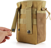 Pochette de rangement MOLLE EDC avec fermeture à cordon, sac de taille utilitaire multi-usages avec poche latérale en maille et emplacement pour téléphone