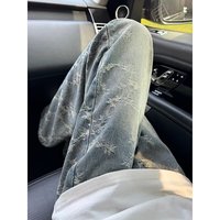 Jean en denim pour homme, coupe ample, avec détails de couture robotisés, fournisseur Android