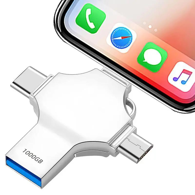Wholesale OTG Flash Drive USB Android Type-C Stick 4-in-1 Four Interfaces for Gifts Memory Stick