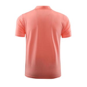 Men's Quick Dry Shirt Short Sleeve Solid Color Knitted Polyester Casual Wear With Logo Front Heat Transfer Printing - Product Image 4