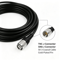 Câble d'extension coaxial RF SMA TNC en alliage d'aluminium de 5 m, faible atténuation, pour GNSS RTK, prêt à l'emploi