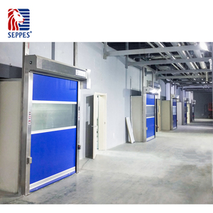 Le fabricant de portes rapides Seppes de la Chine fournit des portes roulantes modernes à grande vitesse pour les entrepôts Compos coupe-vent à ouverture manuelle - Product Image 6