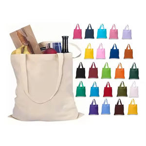 Vendita calda Eco Friendly riutilizzabile tessuto di cotone tela di cotone Tote Bag con Logo stampato personalizzato - Product Image 4